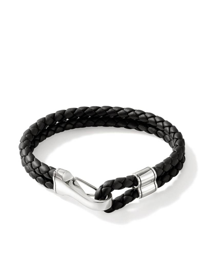 John Hardy sterling silver and leather bracelet - Black von John Hardy