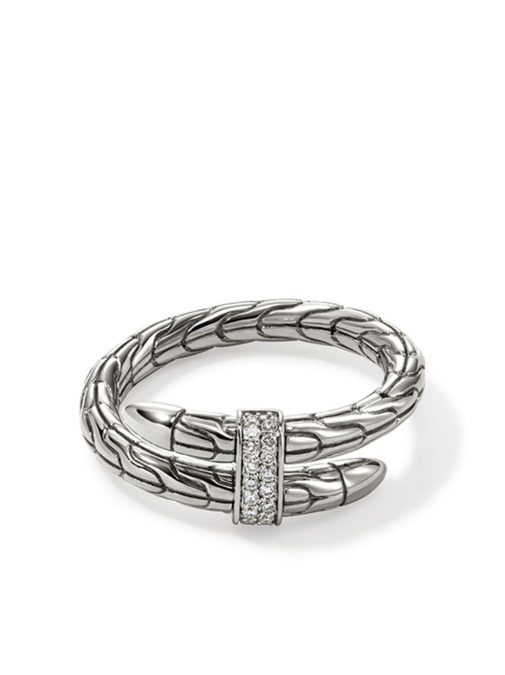 John Hardy sterling silver diamond spear ring von John Hardy