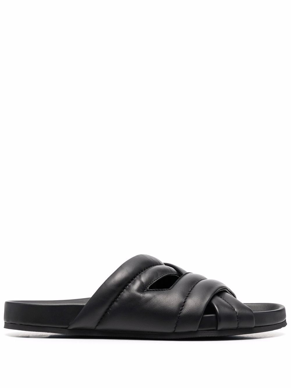 John Lobb cross-strap padded sandals - Black von John Lobb