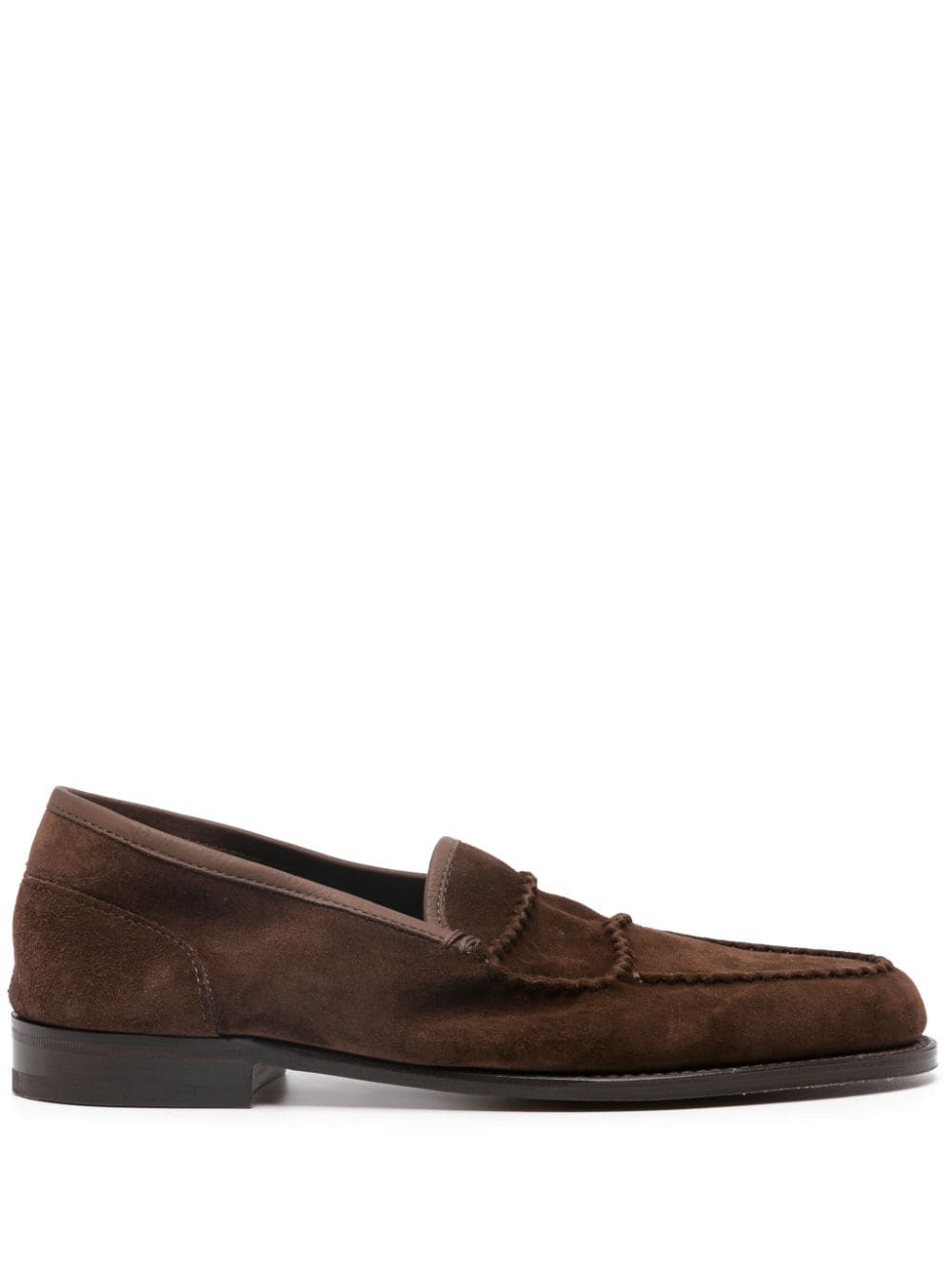 John Lobb tonal-design suede loafers - Brown von John Lobb