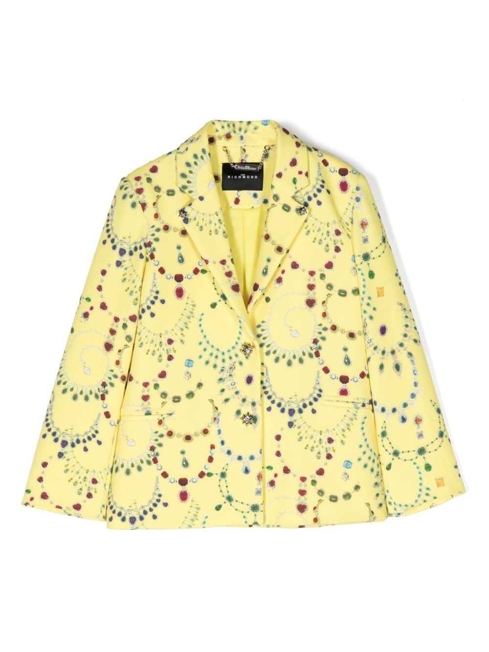 John Richmond Junior Sun Jewellery single-breasted blazer - Yellow von John Richmond Junior