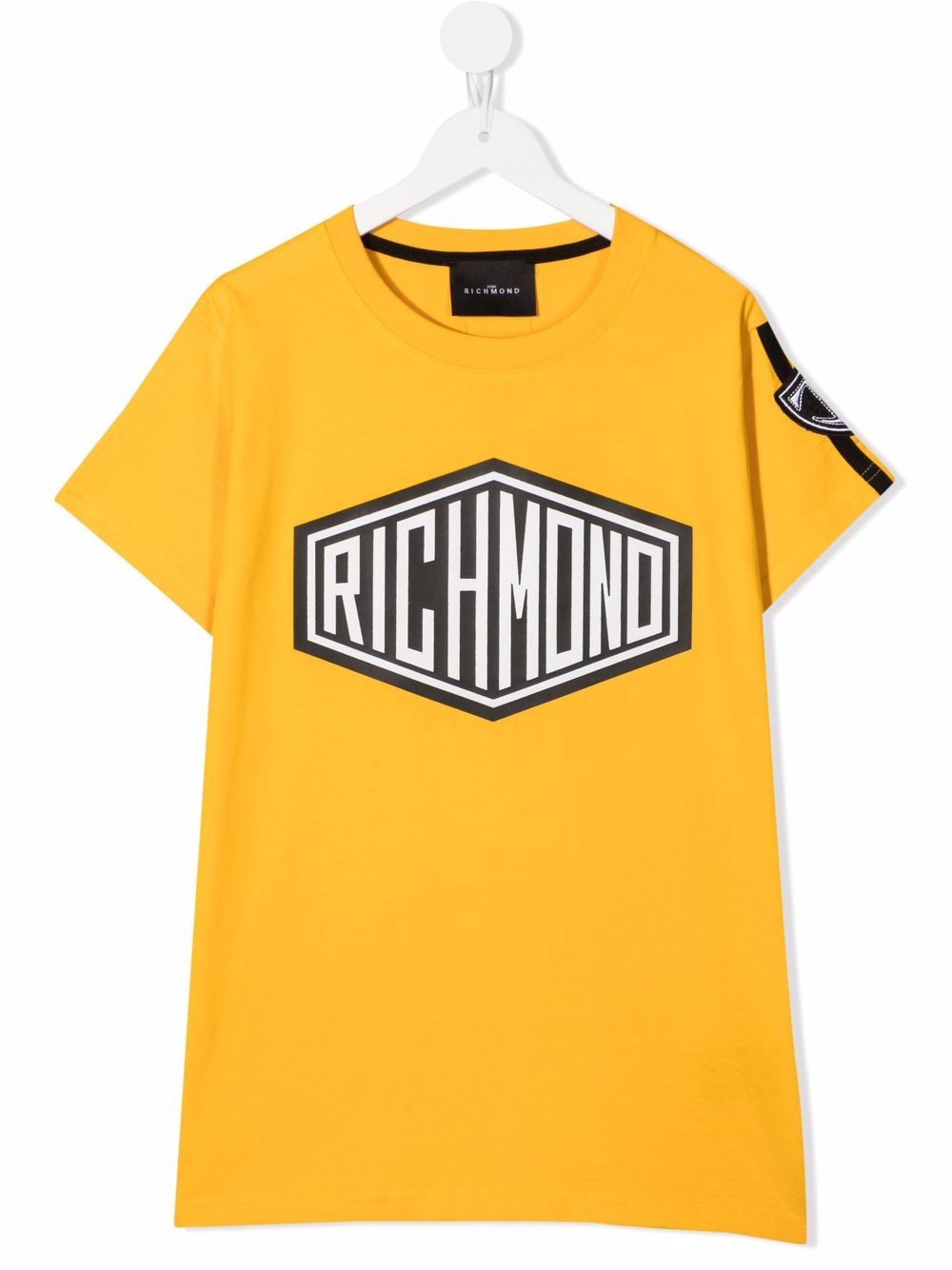 John Richmond Junior TEEN logo-print T-shirt - Yellow von John Richmond Junior