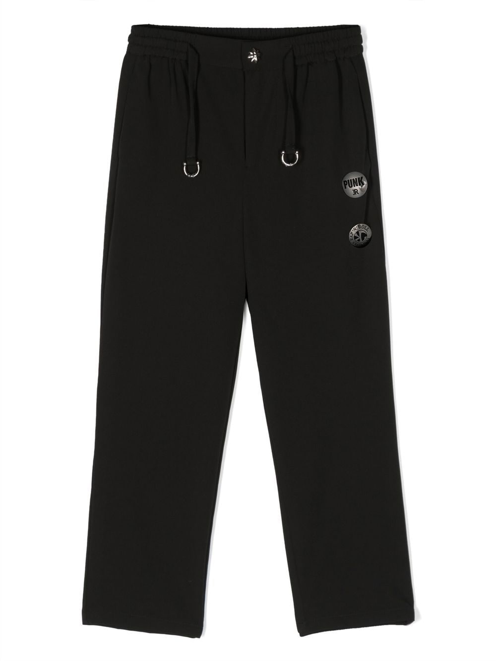 John Richmond Junior decorative button-detailing trousers - Black von John Richmond Junior