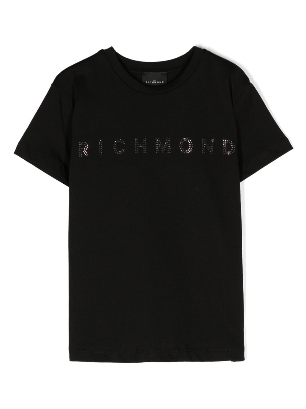 John Richmond Junior logo-embellished cotton T-shirt - Black von John Richmond Junior