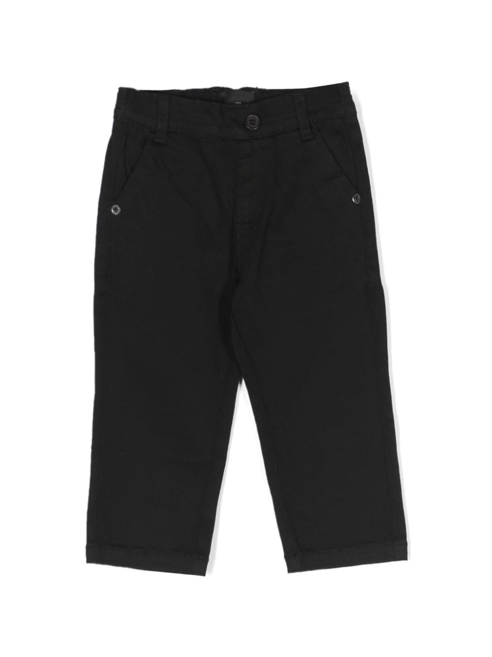 John Richmond Junior logo-patch stretch-cotton jeans - Black von John Richmond Junior