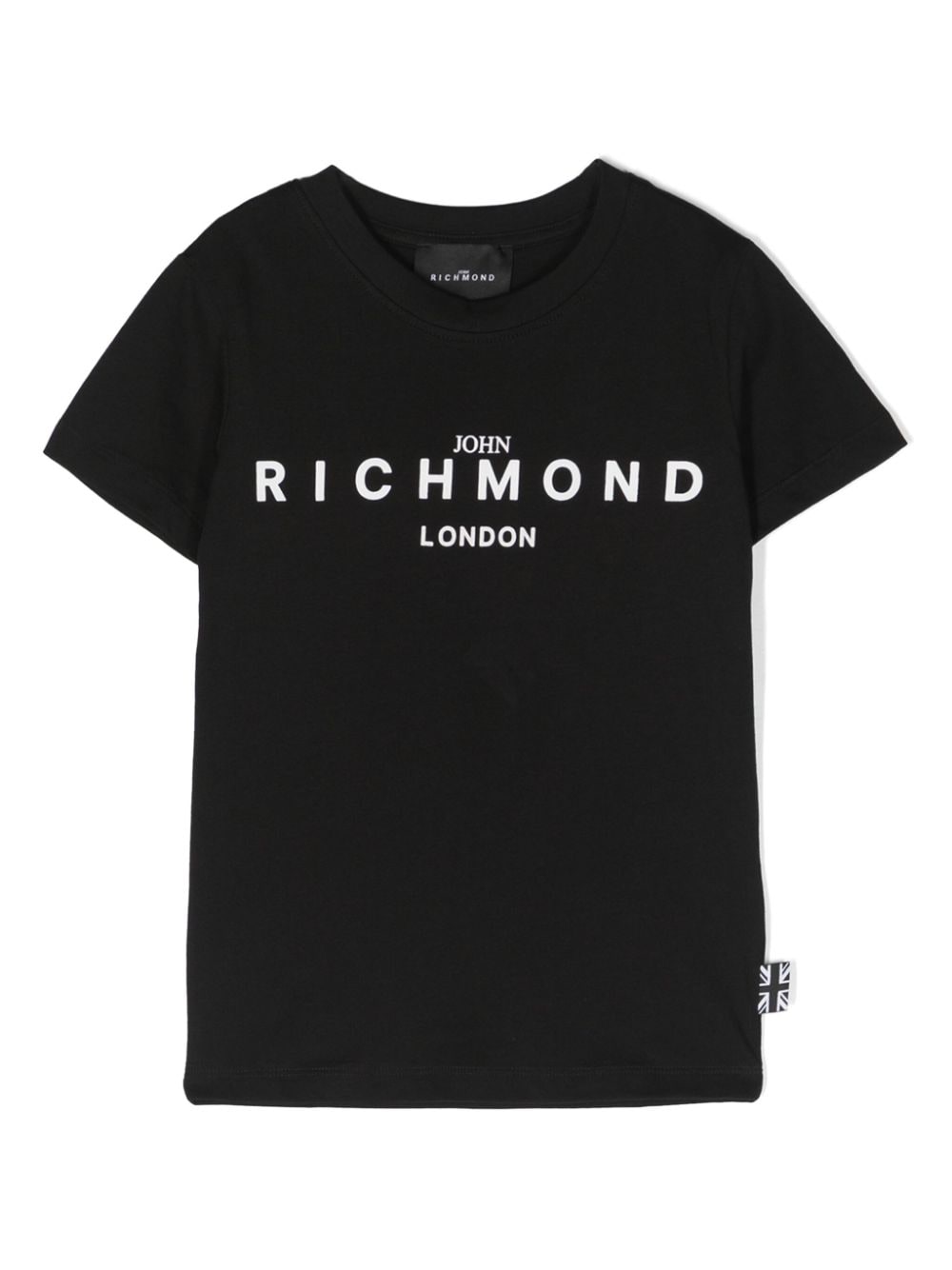 John Richmond Junior logo-print cotton T-shirt - Black von John Richmond Junior