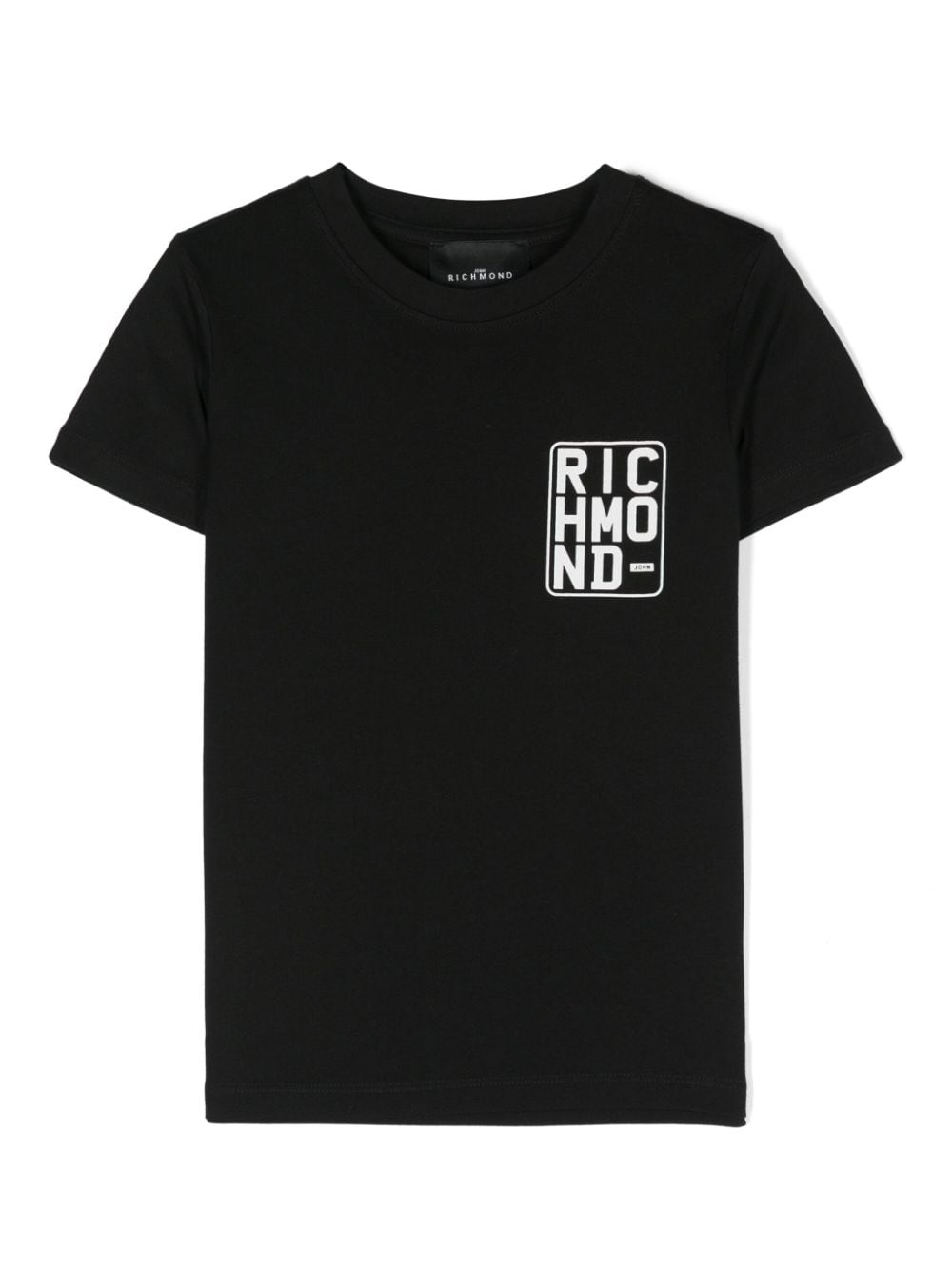 John Richmond Junior logo-print cotton T-shirt - Black von John Richmond Junior