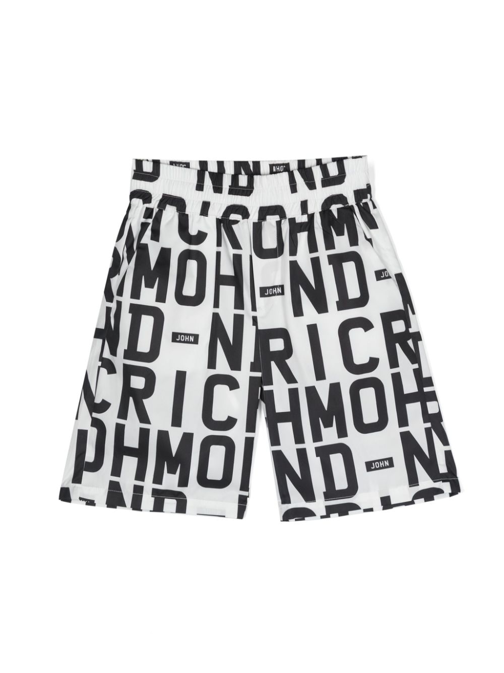 John Richmond Junior logo-print swim shorts - White von John Richmond Junior