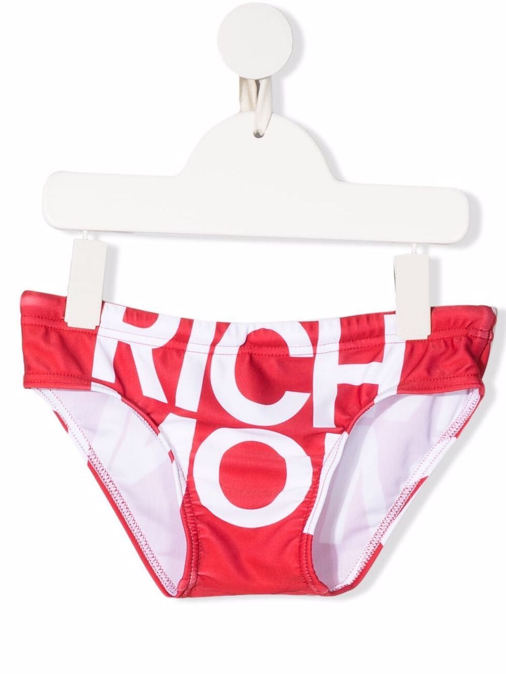 John Richmond Junior logo-print swimming briefs - Red von John Richmond Junior