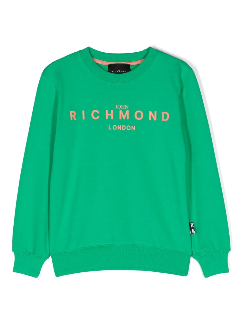 John Richmond Junior logo-stamp cotton sweatshirt - Green von John Richmond Junior