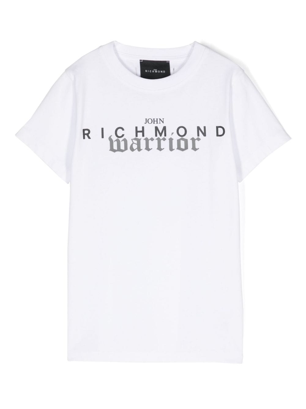 John Richmond Junior stamped-detail cotton t-shirt - White von John Richmond Junior