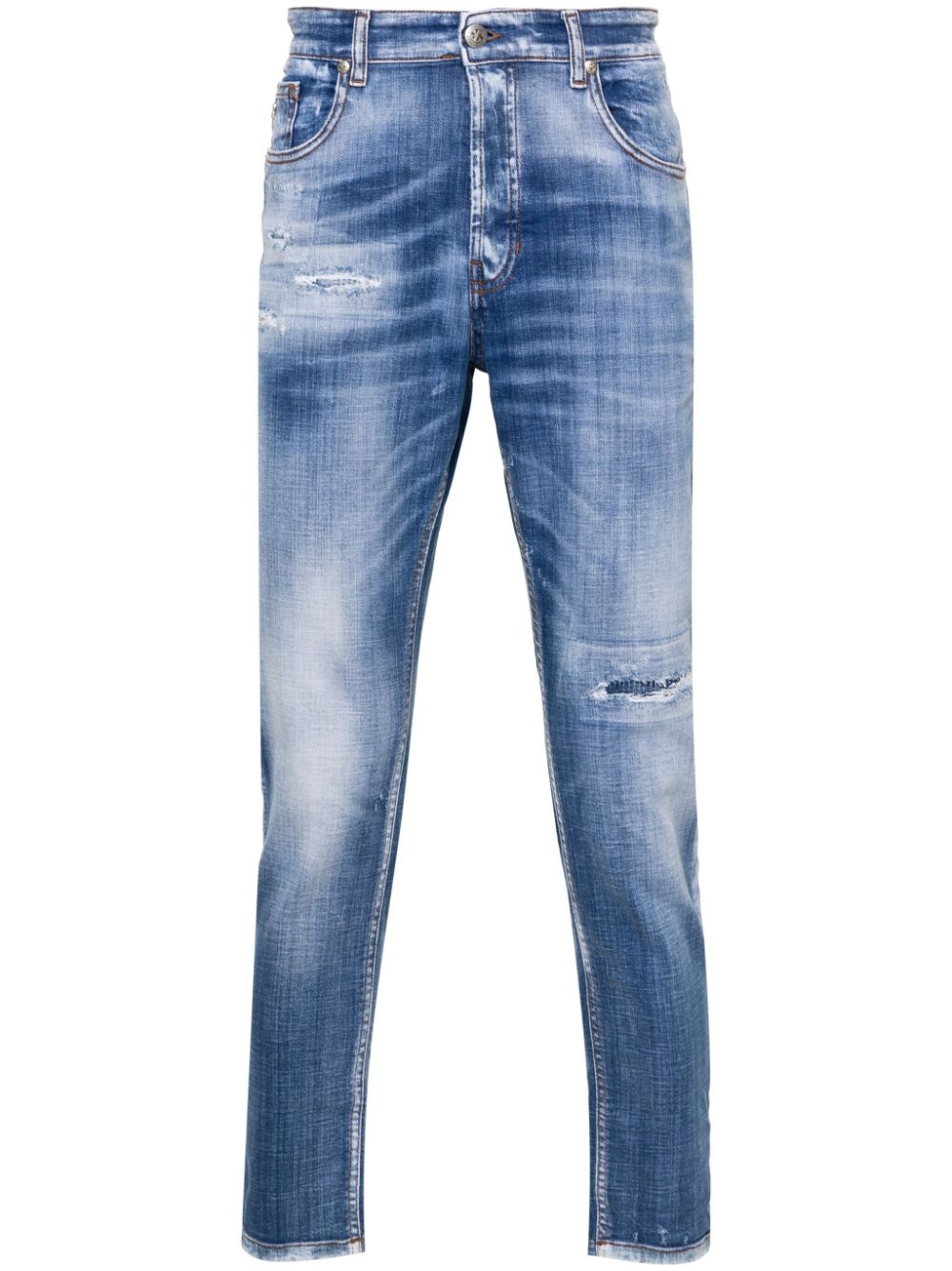 John Richmond Lou distressed-effect jeans - Blue von John Richmond