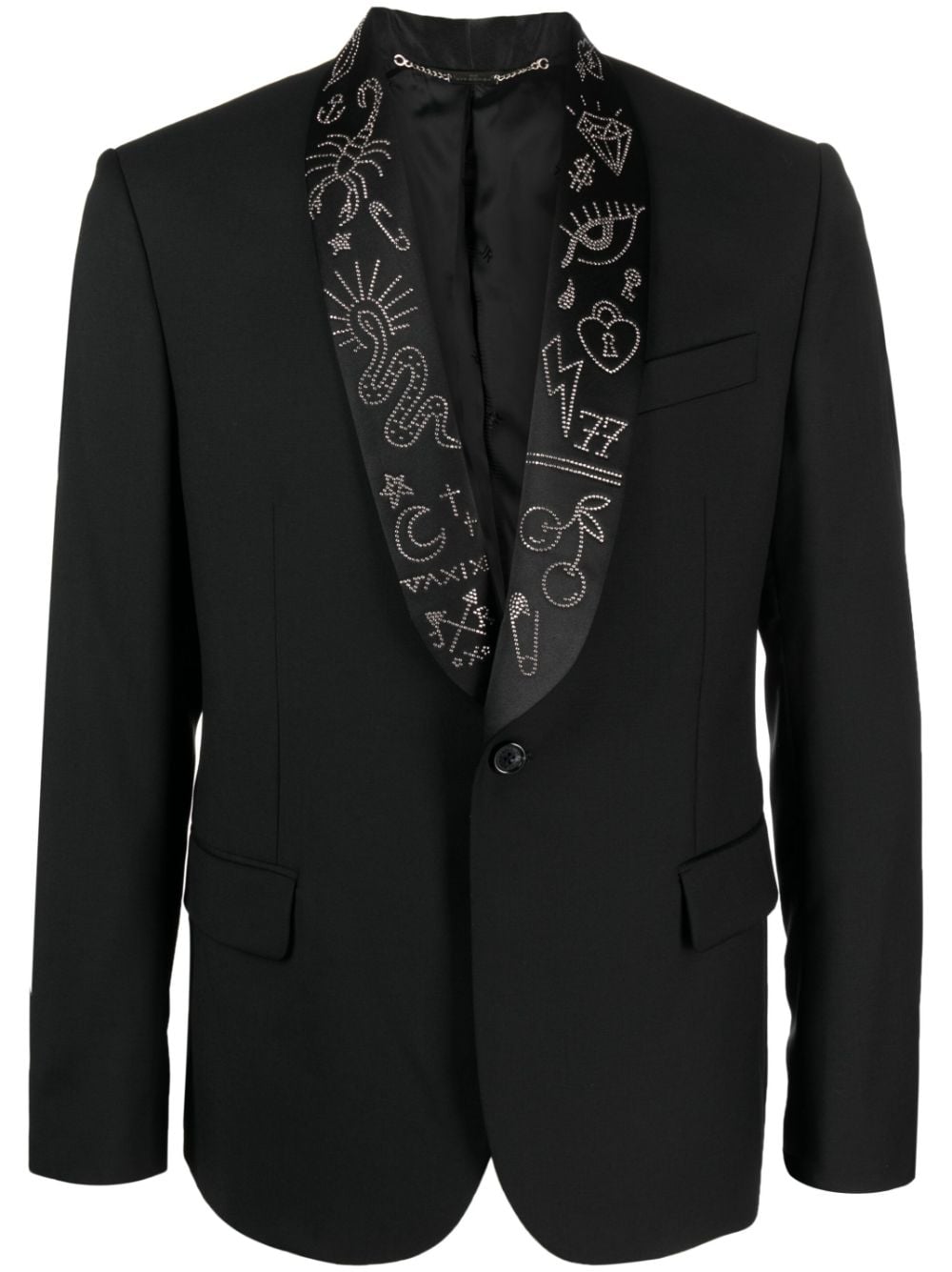 John Richmond Rotrol virgin-wool blazer - Black von John Richmond