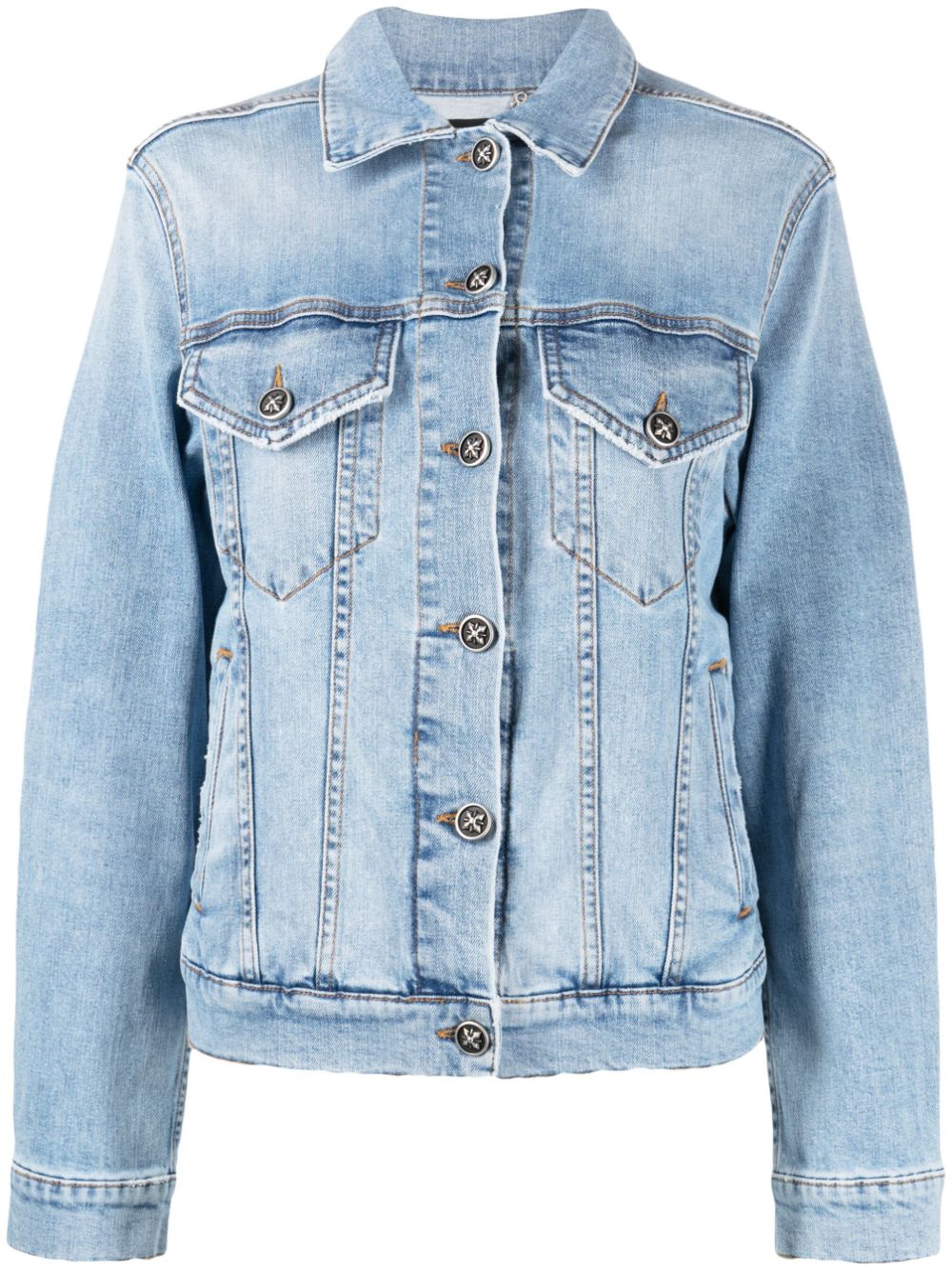 John Richmond crystal-embellished denim jacket - Blue von John Richmond