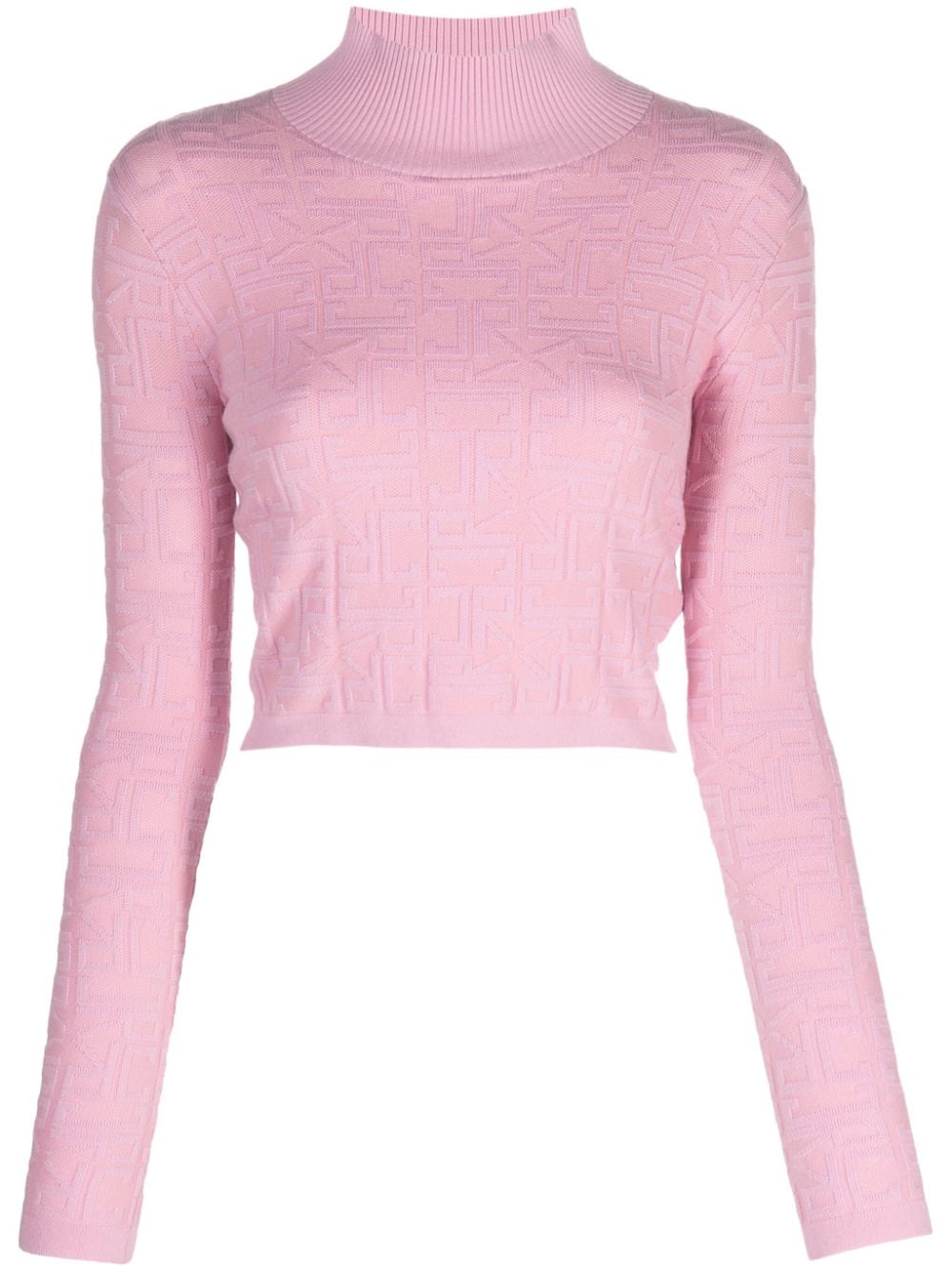 John Richmond jacquard logo-motif cropped jumper - Pink von John Richmond