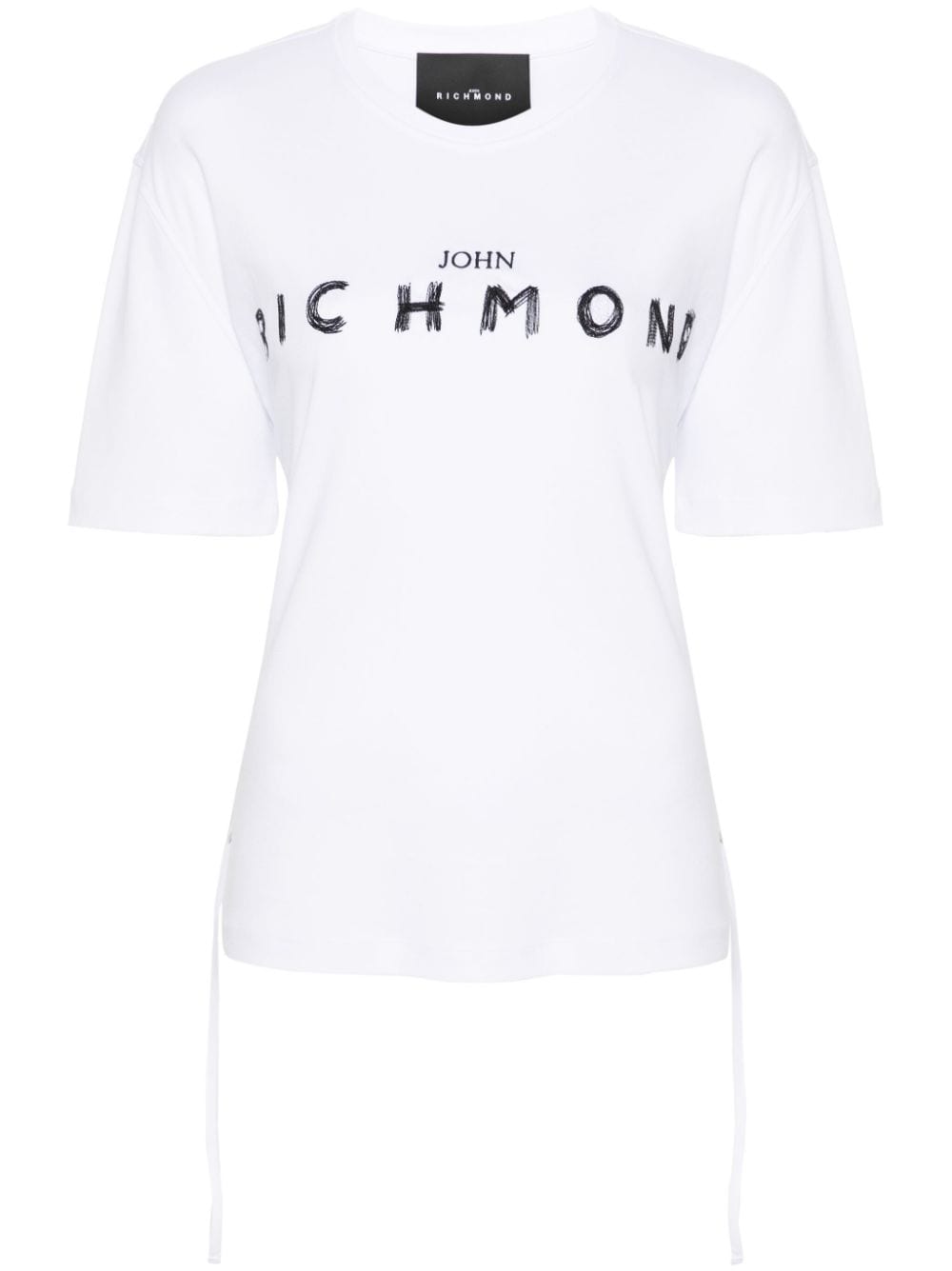 John Richmond logo-embroidered cotton T-shirt - White von John Richmond