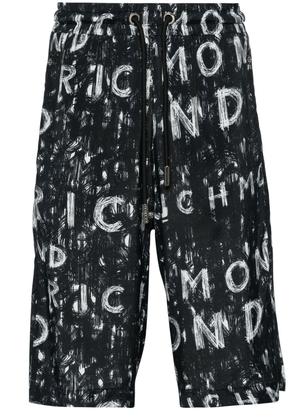 John Richmond logo-print shorts - Black von John Richmond