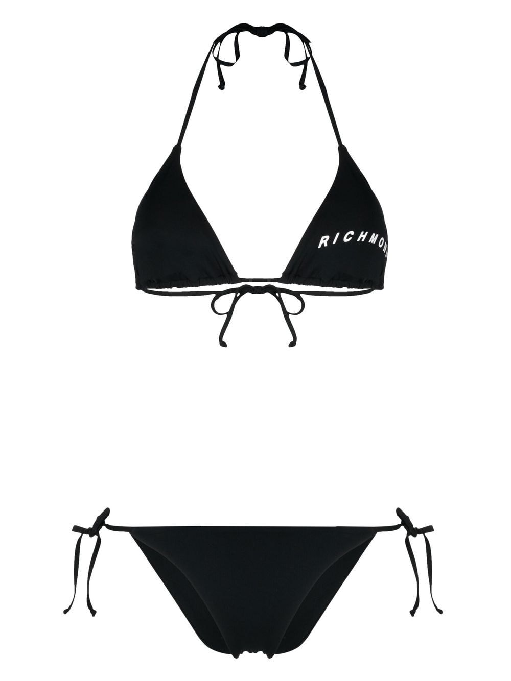 John Richmond logo triangle-cup bikini set - Black von John Richmond