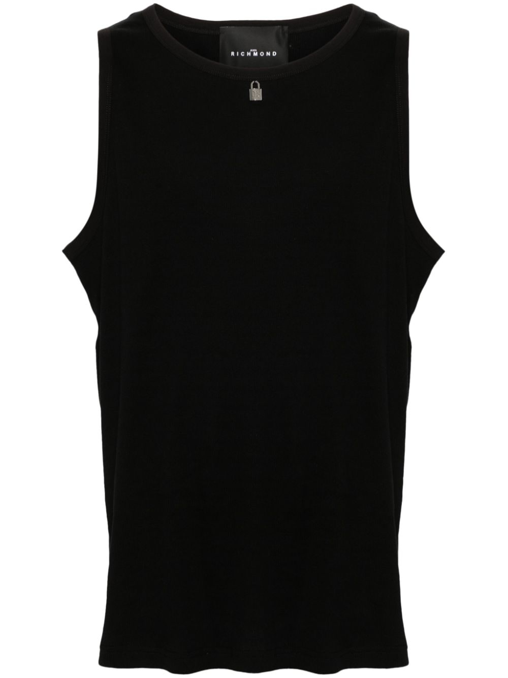 John Richmond padlock-detail tank top - Black von John Richmond