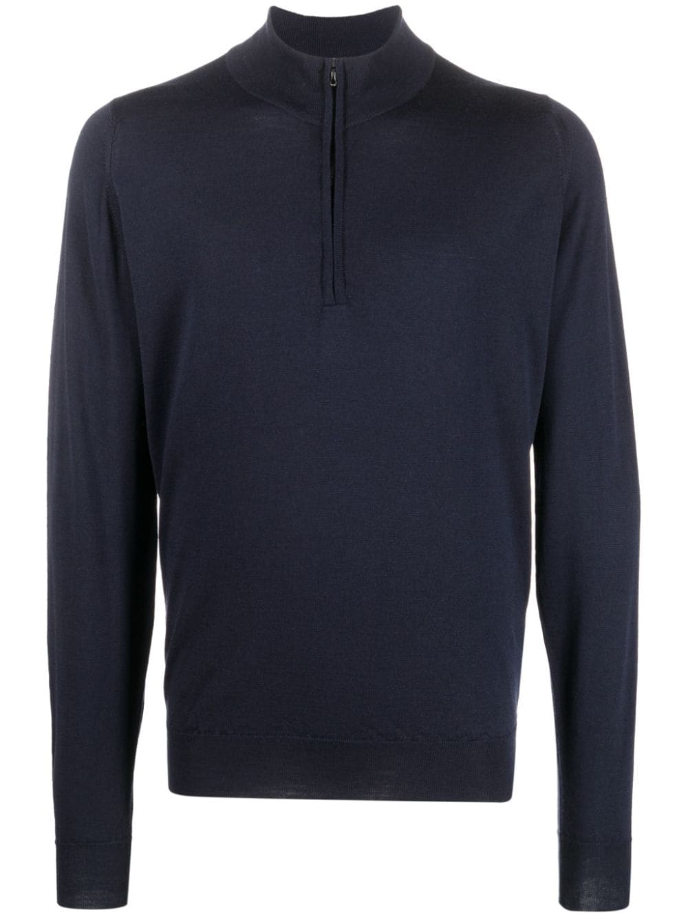 John Smedley Barrow zip pullover jumper - Blue von John Smedley