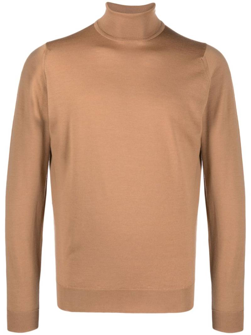 John Smedley Richards roll-neck wool jumper - Brown von John Smedley