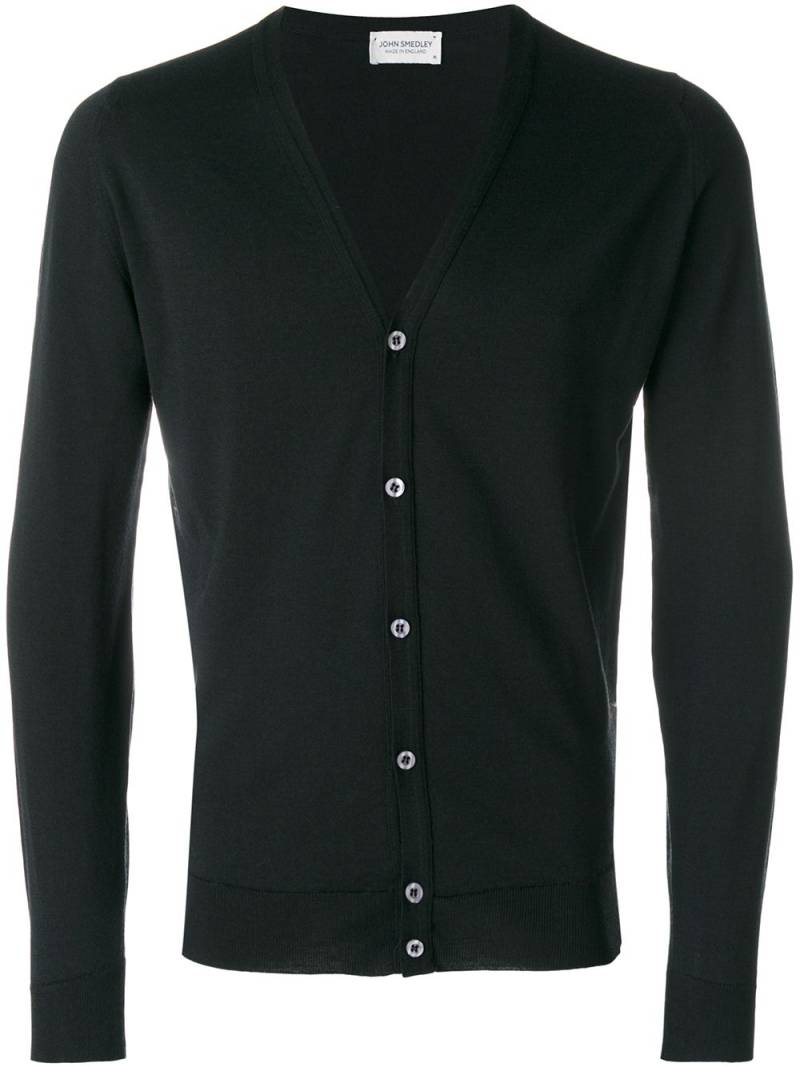 John Smedley V-neck cardigan - Black von John Smedley