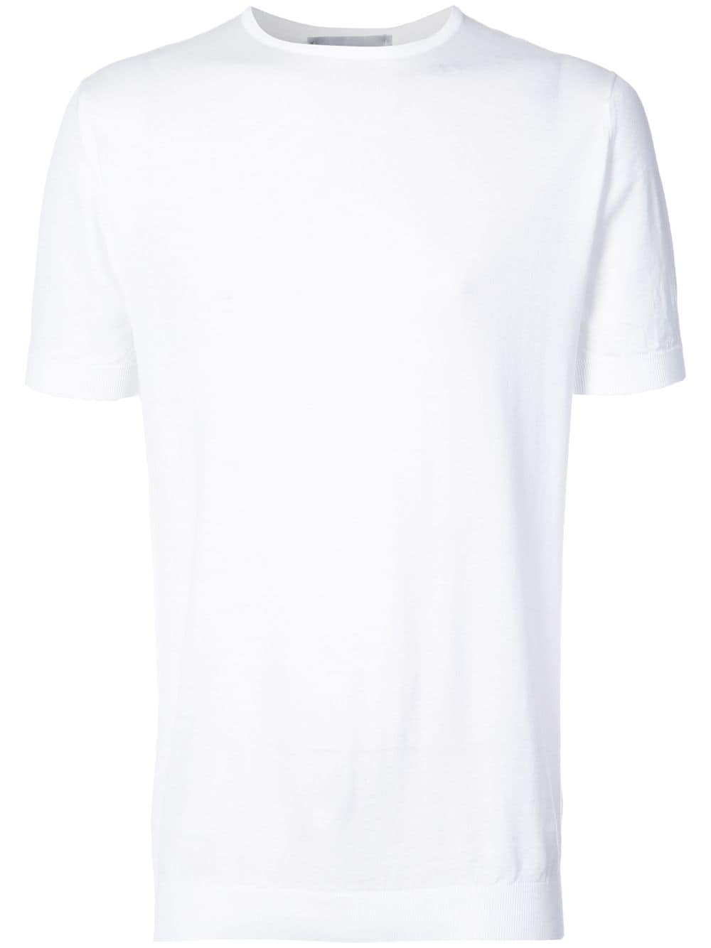 John Smedley crew neck T-shirt - White von John Smedley