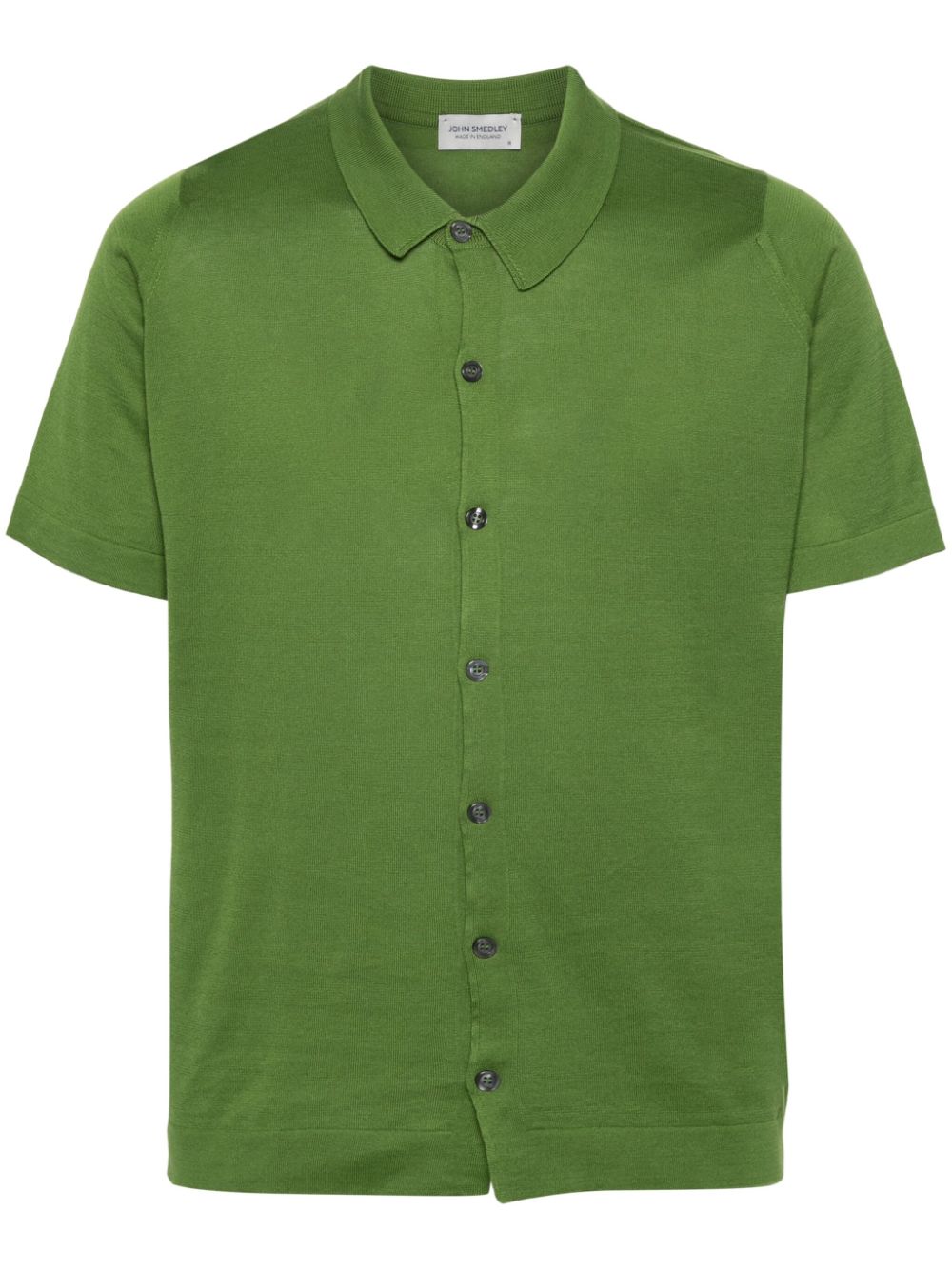 John Smedley fine-knit short-sleeved shirt - Green von John Smedley