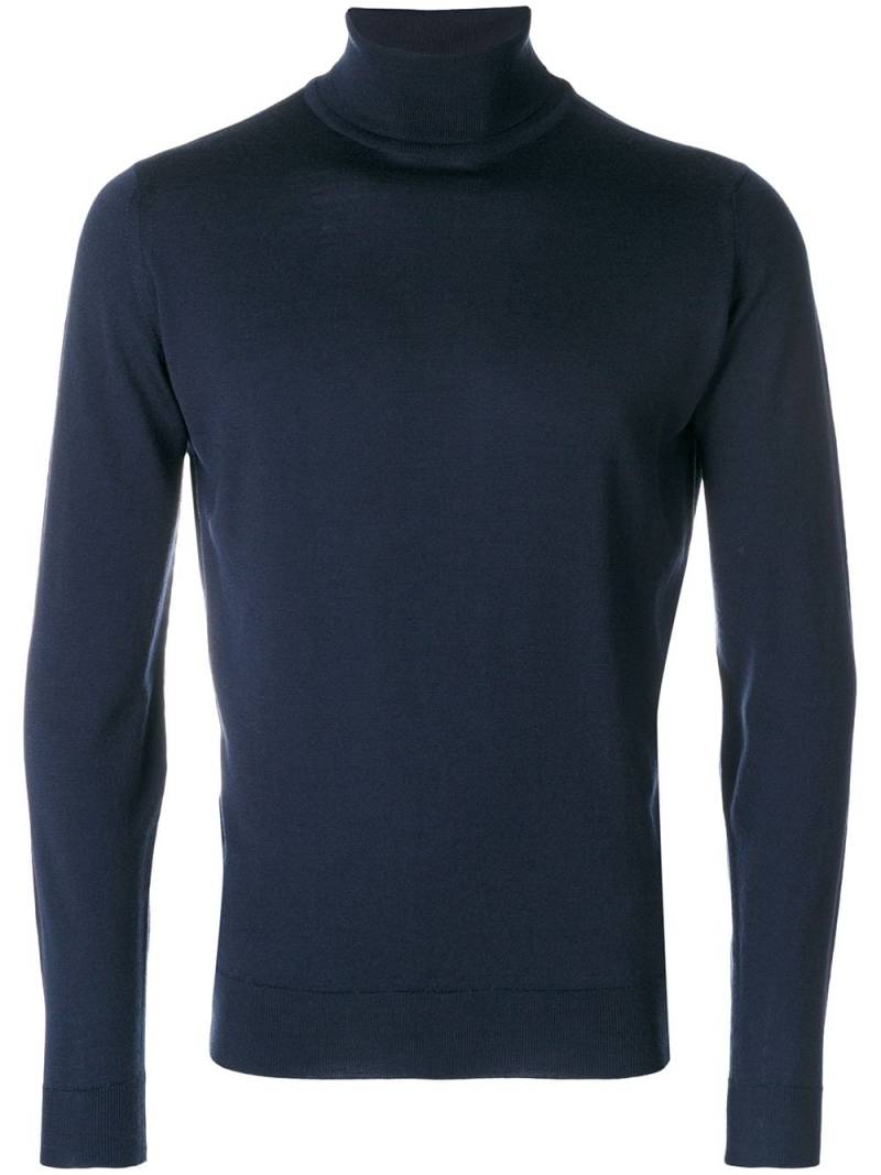 John Smedley roll neck jumper - Blue von John Smedley