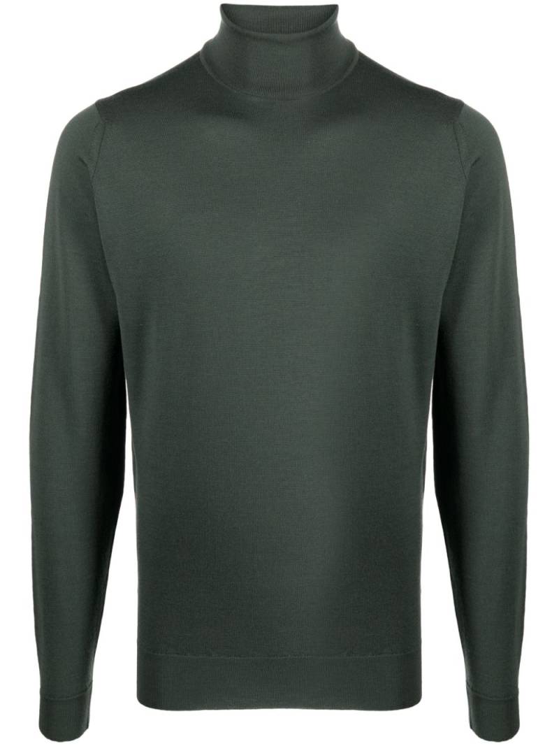 John Smedley roll-neck virgin-wool jumper - Green von John Smedley