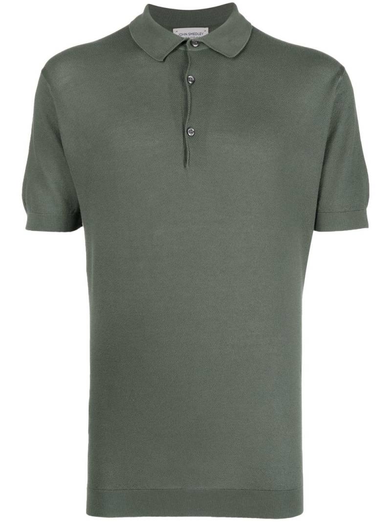 John Smedley short-sleeve cotton polo shirt - Green von John Smedley