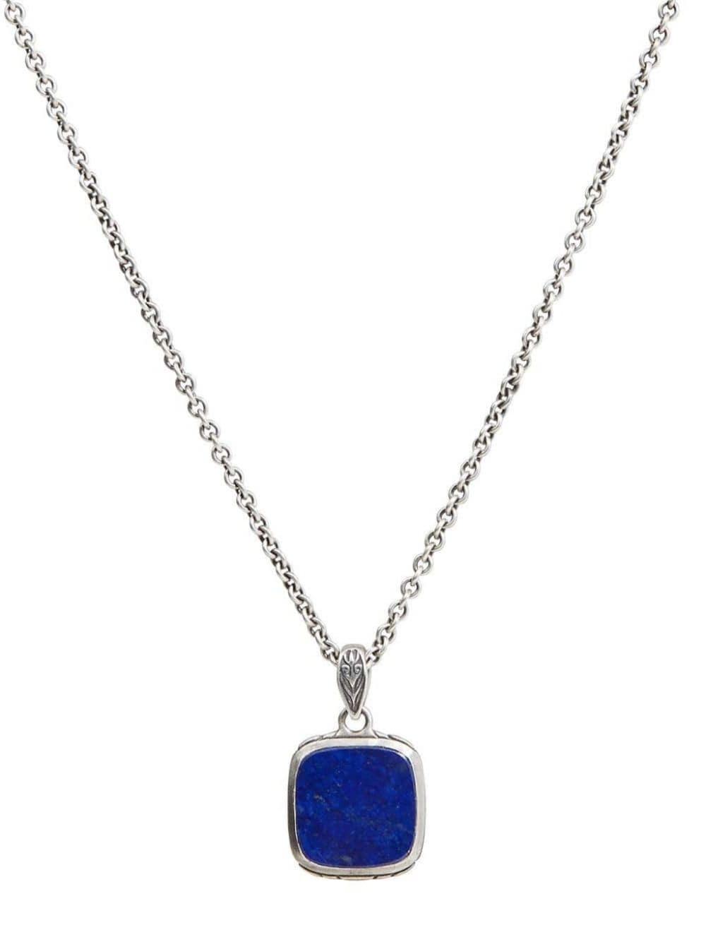 John Varvatos lapis pendant necklace - Silver von John Varvatos