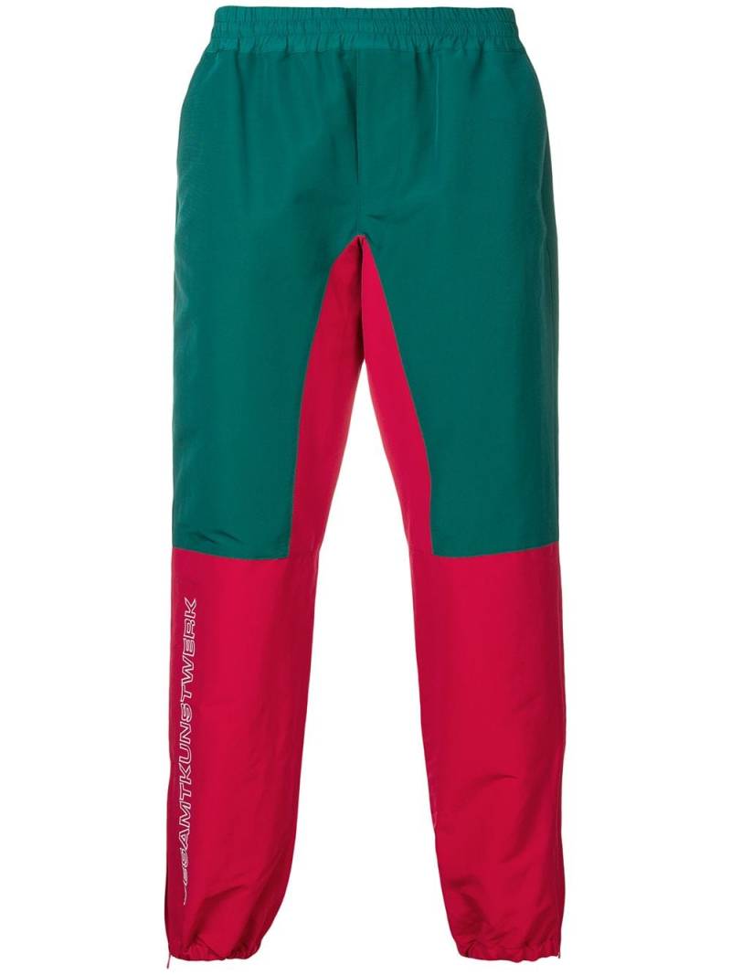 JohnUNDERCOVER colour-block track trousers - Green von JohnUNDERCOVER