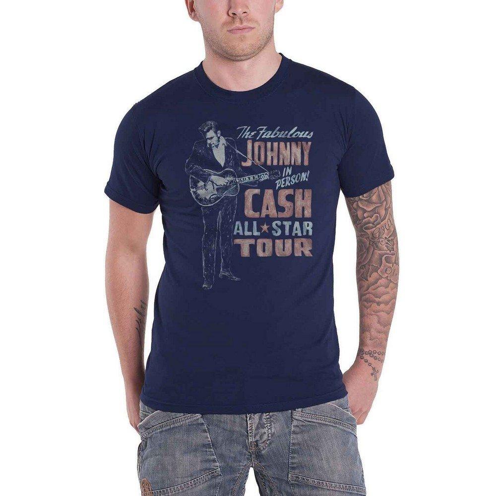 All Star Tour Tshirt Damen Marine M von Johnny Cash