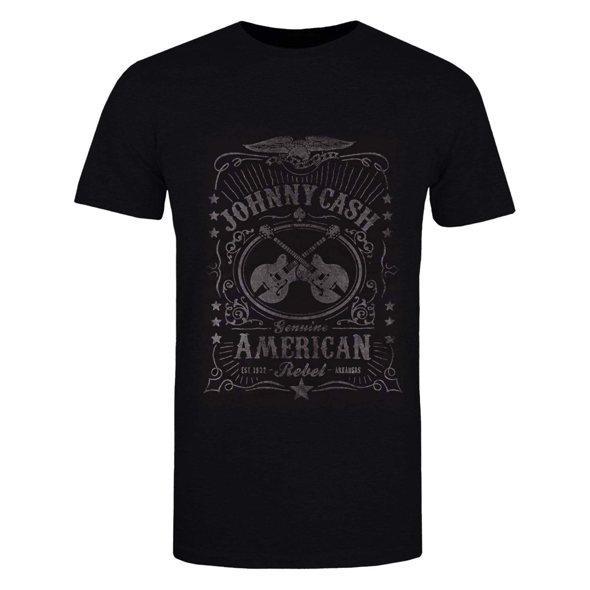 American Rebel Tshirt Damen Schwarz XL von Johnny Cash