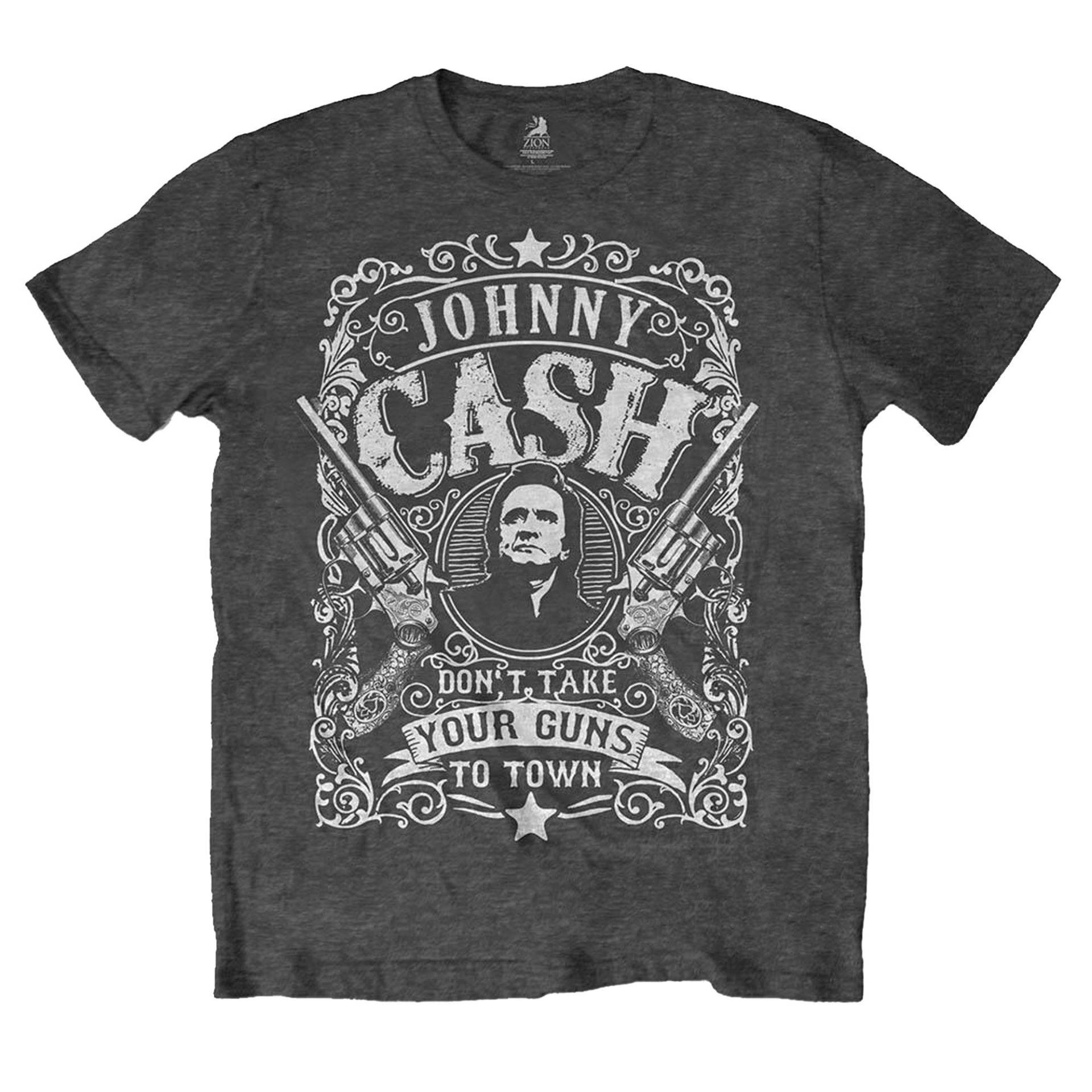 Don't Take Your Guns To Town Tshirt Damen Grau L von Johnny Cash