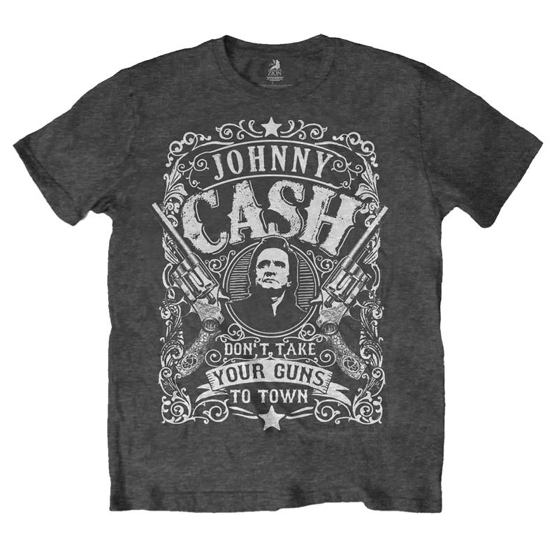 Don't Take Your Guns To Town Tshirt Damen Grau M von Johnny Cash