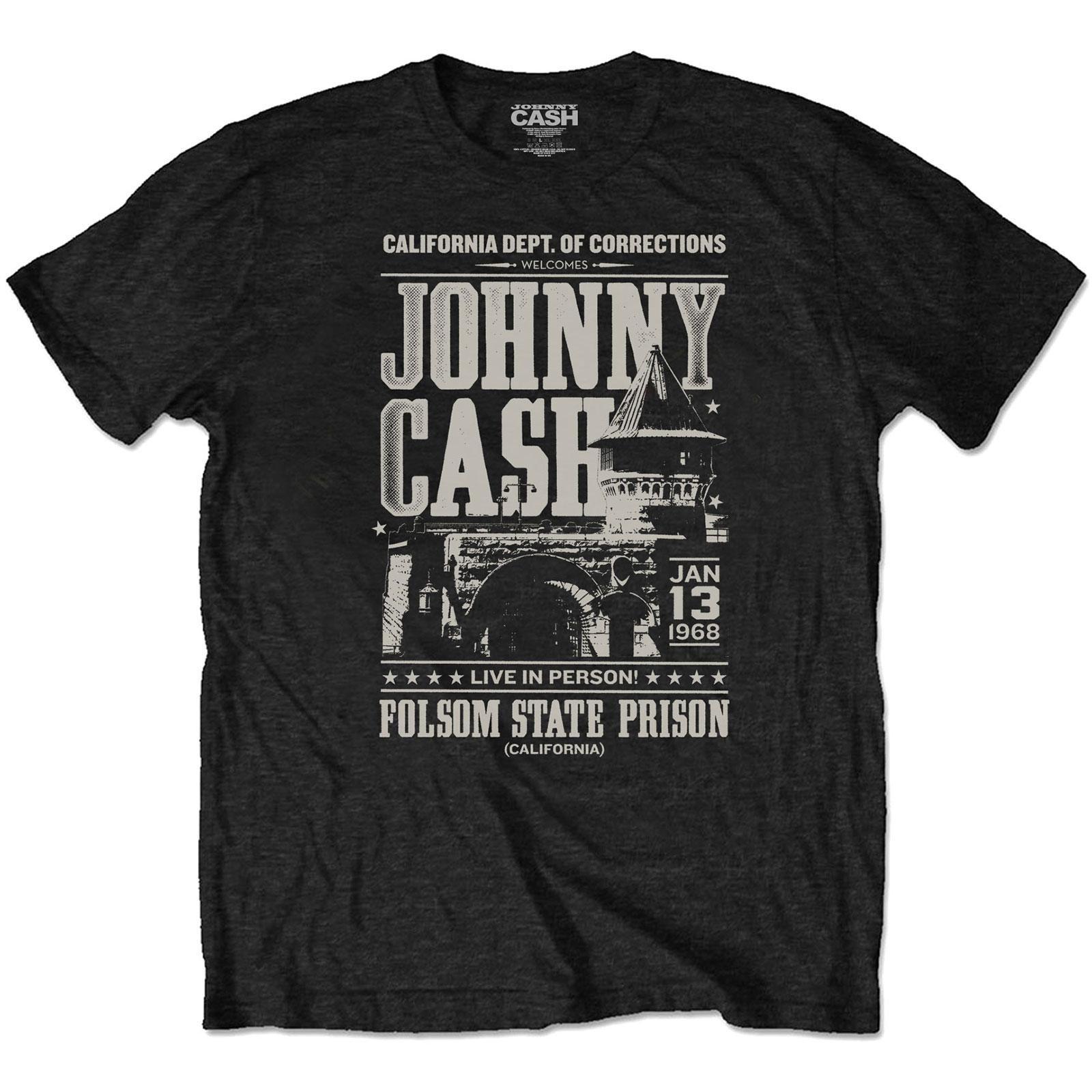 Prison Tshirt Damen Schwarz S von Johnny Cash