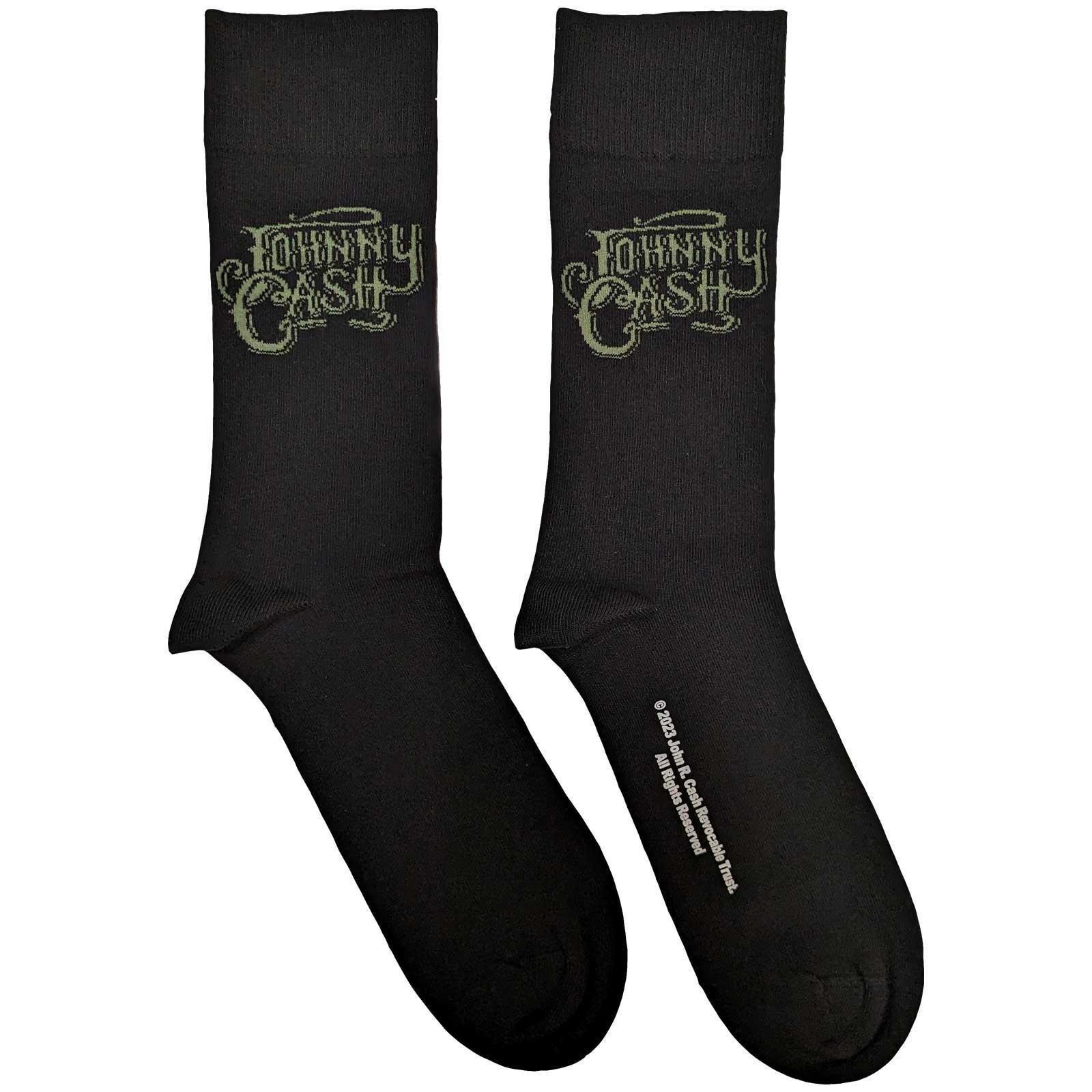 Socken Logo Damen Schwarz 40.5 von Johnny Cash