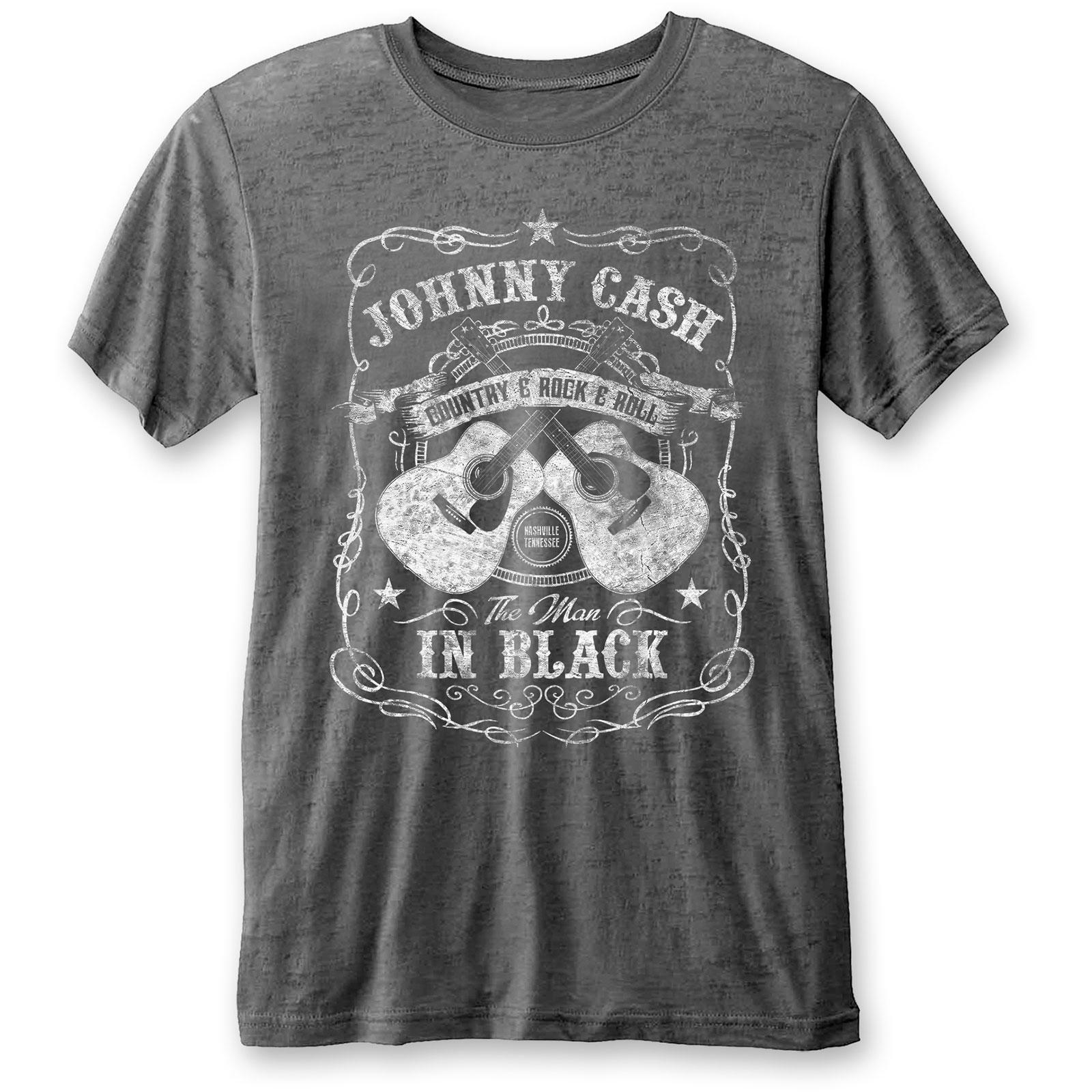 The Man In Black Tshirt Damen Grau S von Johnny Cash
