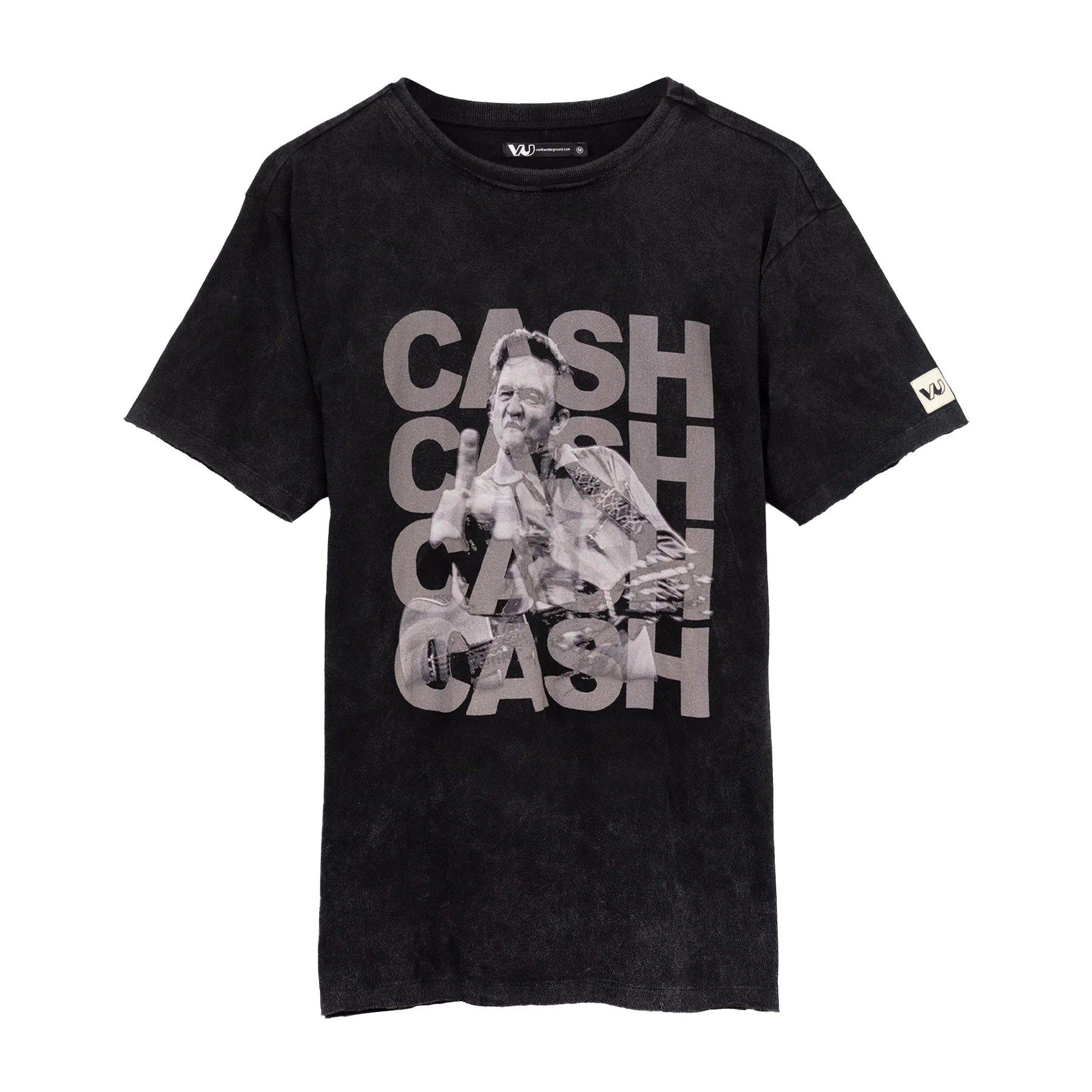 Tshirt Damen Schwarz S von Johnny Cash