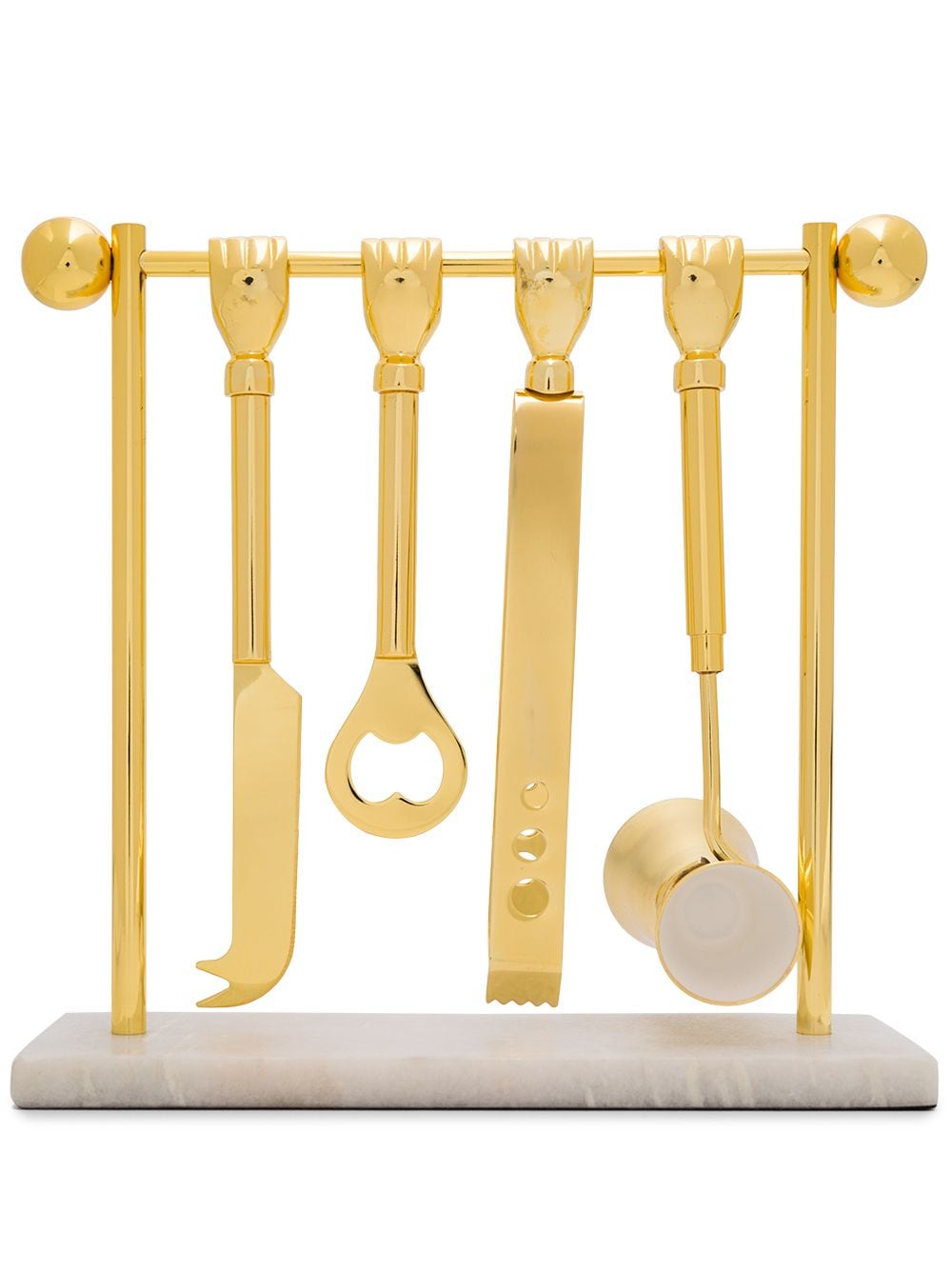 Jonathan Adler Barbell barware set - Gold von Jonathan Adler