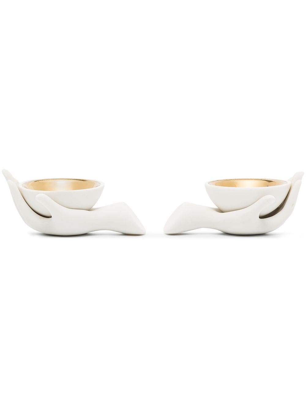 Jonathan Adler Eve salt and pepper cellars - White von Jonathan Adler