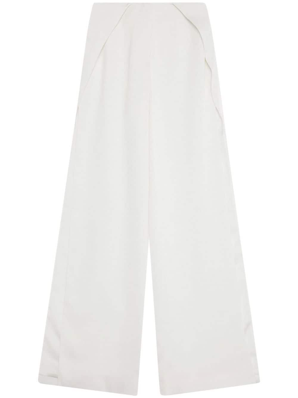 Simkhai high-waisted wide-leg trousers - White von Simkhai