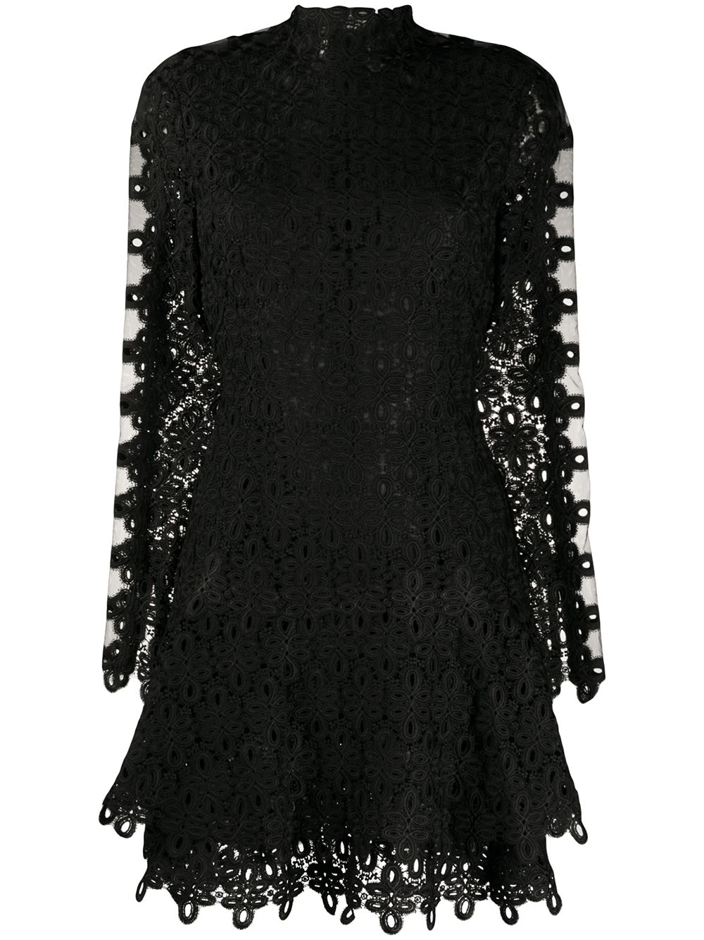 Simkhai lace embroidered mini dress - Black von Simkhai