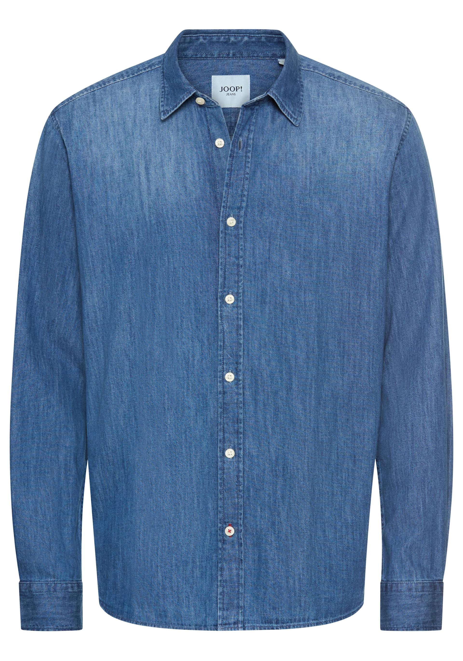 Joop Jeans Jeanshemd »Hanson3-W«, Kentkragen, leicht gewaschene Optik von Joop Jeans