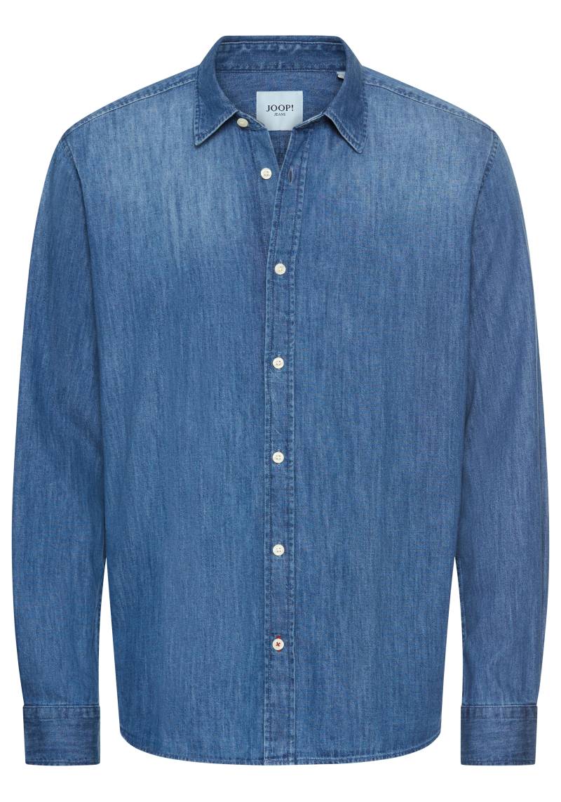 Joop Jeans Jeanshemd »Hanson3-W«, Kentkragen, leicht gewaschene Optik von Joop Jeans