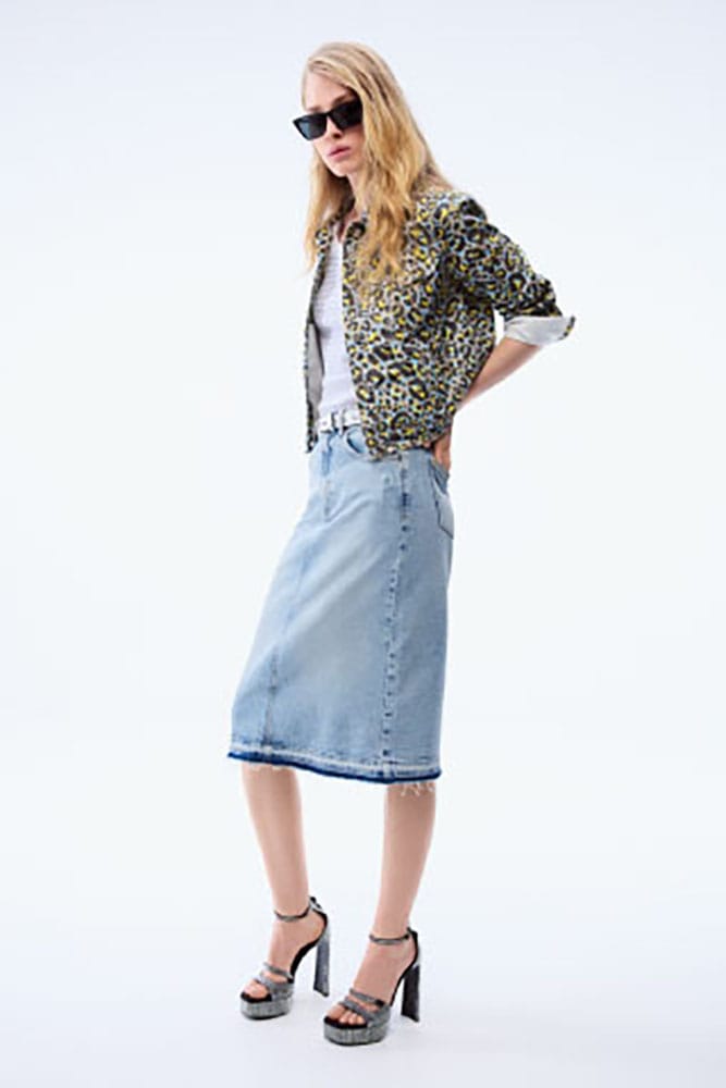 Joop Jeans Jeansrock »Romy«, mit Fransensaum von Joop Jeans