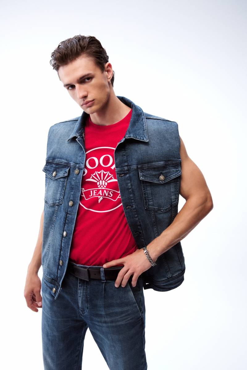Joop Jeans Kurzarmshirt »Aleko«, Mit Logoprint in Kontrastfarbe von Joop Jeans