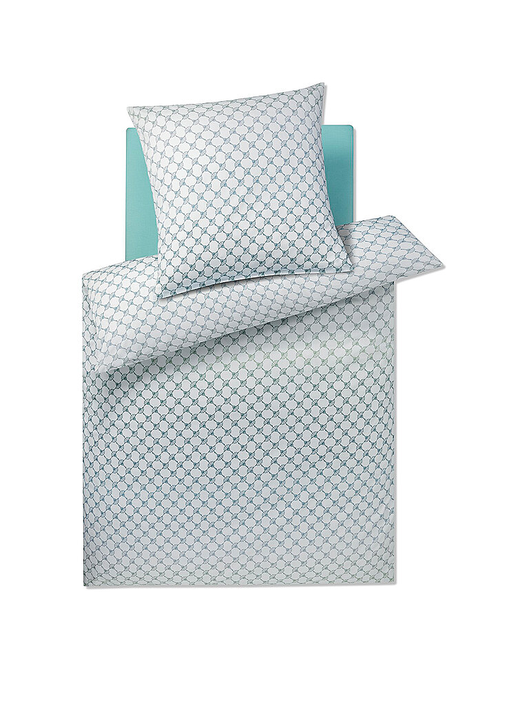 JOOP Satin Bettwäsche 200x200cm CORNFLOWER GLEAM Aqua  mint von Joop